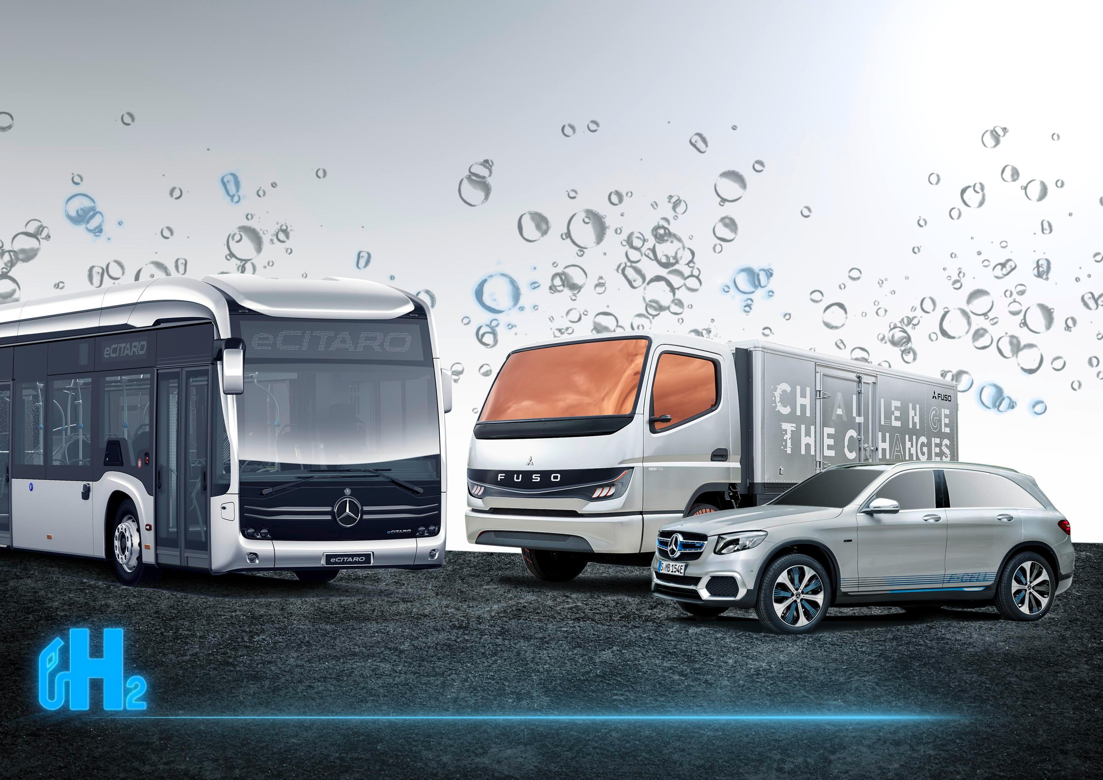 Bus à l’hydrogène © Daimler Benz