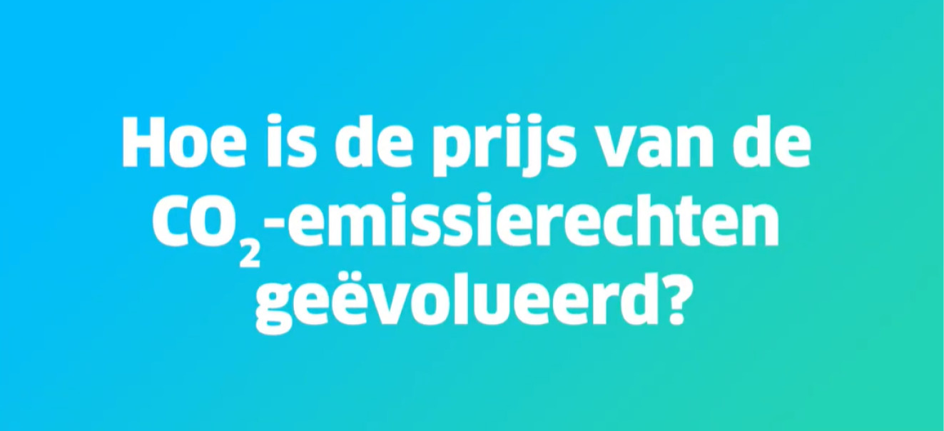 Hoe is de prijs van CO2-emissierechten geëvolueerd?